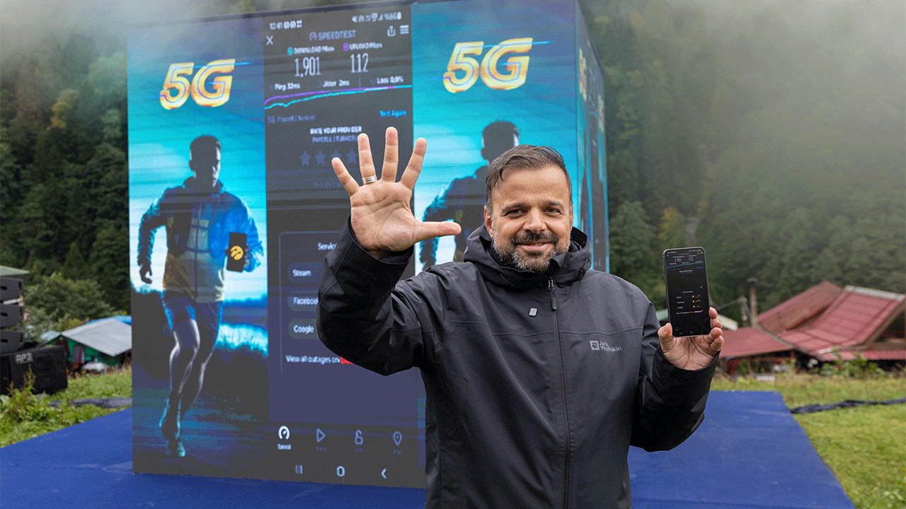 Turkcell’den 1250 metre yükseklikte 5G denemesi Turkcell’den 1250 metre yükseklikte 5G denemesi