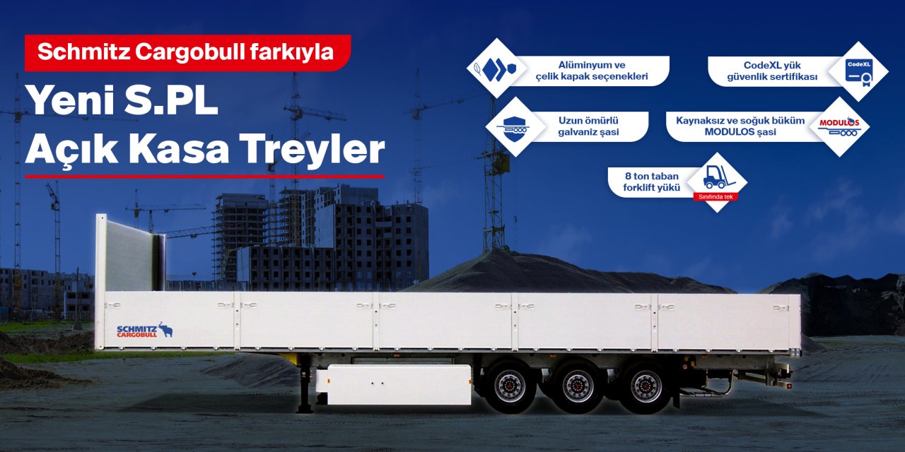 Schmitz Cargobull’un Yeni S.PL Açık Kasa Treyleri Türkiye’de Schmitz Cargobull’un Yeni S.PL Açık Kasa Treyleri Türkiye’de